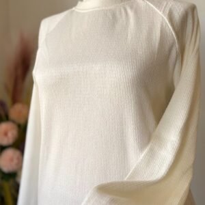 Robe blanche en laine italienne